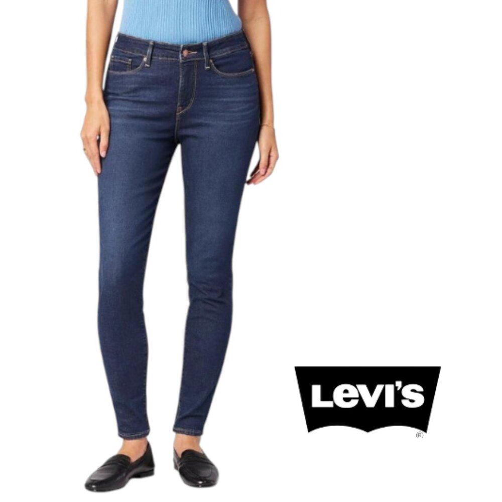 Womens 18 L Levis Signature Totally Shaping Skinny Blue Jeans